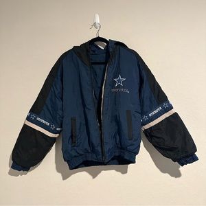 RARE Vintage 90’s Pro Player Dallas Cowboys reversible jacket